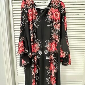 Beautiful Roz & Ali 22W Women’s Plus ruffle sleeve dress